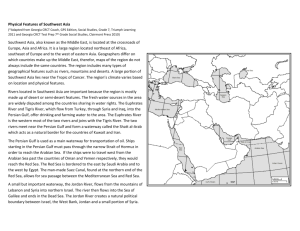 Southwest Asia Geo Interactive Notes