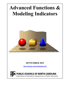 Advanced Functions & Modeling Indicators