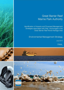Ship anchorage management in the Great Barrier Reef World