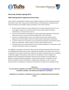 Spring 2015: Food for All: Ecology, Biotechnology, and Sustainability