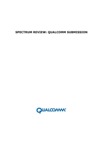 Spectrum Review: Qualcomm Submission