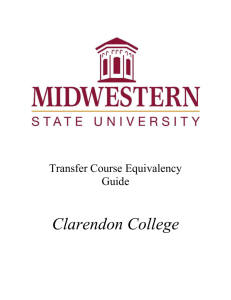 Clarendon College - Midwestern State University