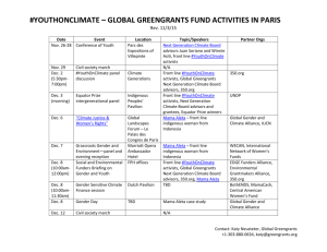 youthonclimate – global greengrants fund activities in paris