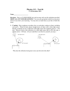 Physics 111 * Test #2