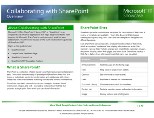 SharePoint introduction