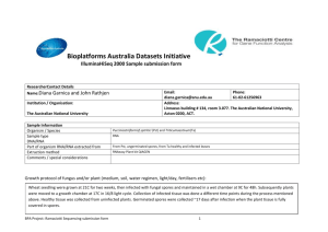 Bioplatforms Australia Datasets Initiative IlluminaHiSeq 2000
