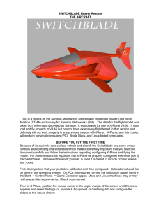 SWITCHBLADE Beaver Readme THE AIRCRAFT This is a replica of