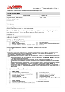 Academic Title Application Form