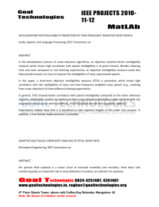 2011-12 IEEE Matlab Project Abstracts