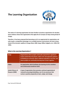 The Learning Organization - Public Authority for Applied Education