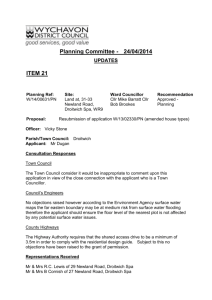 24/04/2014 UPDATES ITEM 21 - Wychavon District Council