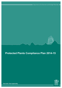 Attachment 1 Protected plants compliance plan 2014-15