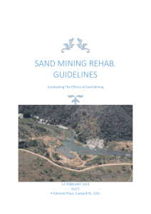 sand mining Rehab. guidelines