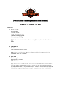 CrossFit The Stables presents The Fittest 3 Powered by AlphaFit