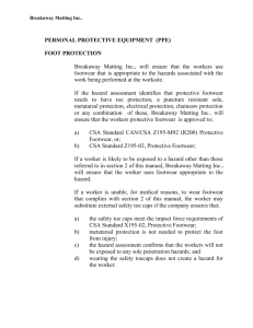 SAFETY MANUAL [SECTION 1]