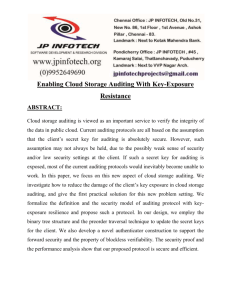 Enabling Cloud Storage Auditing With Key