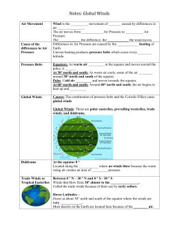 Global Wind Belts Worksheet Answers