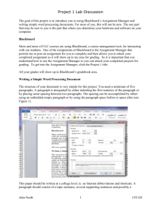 Project 1A - Email and Simple Word Processing Document