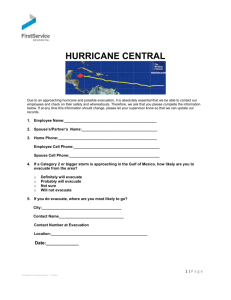 3. Hurricane Central Contact form - Procedures