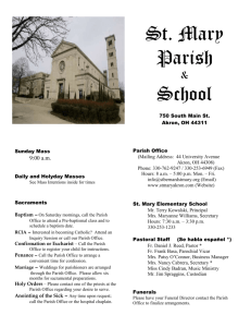 Y5-M13 - St. Mary Parish and School