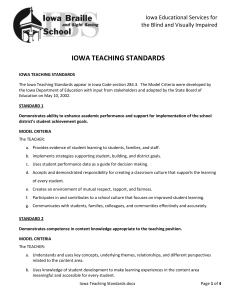 Iowa Teaching Standards
