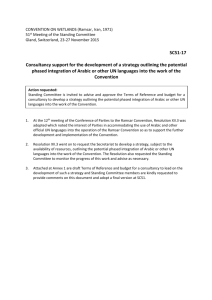 Draft Resolution X - Ramsar Convention on Wetlands