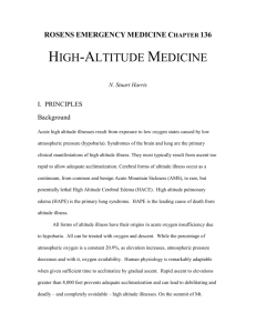 High Altitude Medicine - UIC | Emergency Medicine Residency