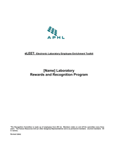 Reward and Recognition System - Association of Public Health