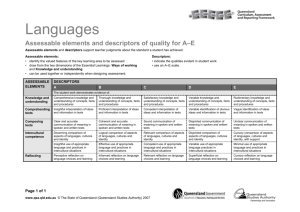 Languages - Queensland Curriculum and Assessment Authority