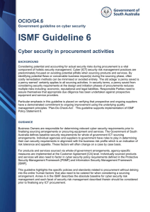 ISMF Guideline 6 – Cyber security in procurement activities (Word