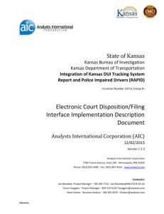Electronic Court Disposition Filing Interface Implementation