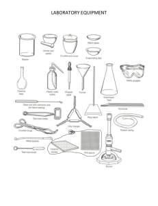 Lab glassware and equipment