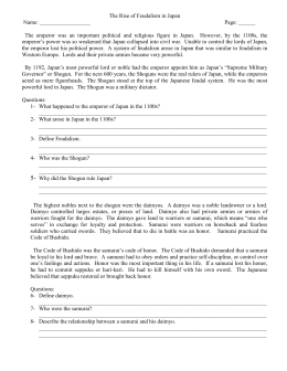 Worksheets Feudalism Worksheet feudal japan worksheet the hierarchy of japan