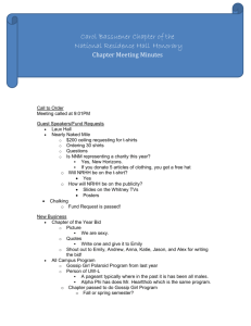 NRHH Chapter Minutes 10/8/14