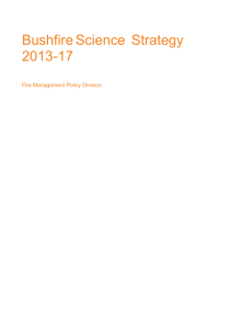 Bushfire Science Strategy 2013-17