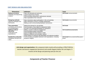 Components of Teacher Presence