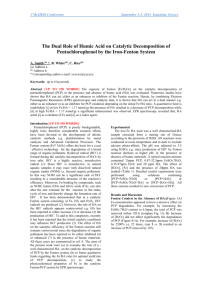 Effect of humic and fulvic acids on the photocatalytic degradation of