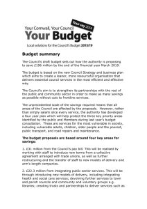 Budget summary