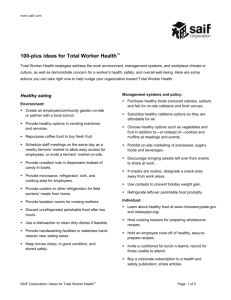 100-plus ideas for Total Worker Health