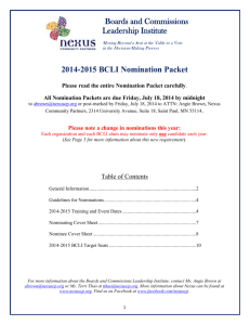 Nomination Packet - Nexus Community Partners