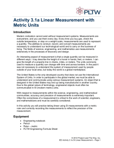 3.1a Linear Measurement with Metric Units