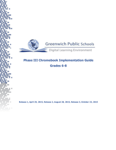 Middle School Chromebook Implementation Guide