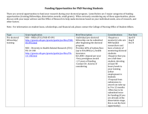 Funding Opportunities for PhD Nursing Students