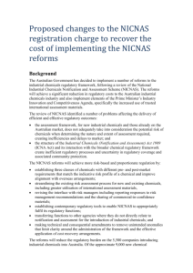 Staying involved with the NICNAS reforms