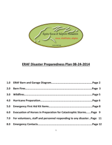 ERAF Disaster Preparedness Document revised 8-24-2014