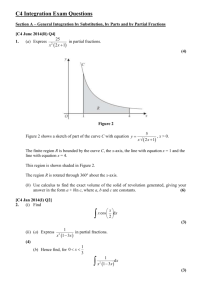 C4 Chapter 6 - Integration Exam Questions - General