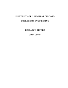 COE Research Report - University of Illinois at Chicago