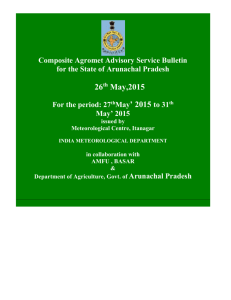 27 th May` 2015 to 31 th May` 2015 issued by Meteorological Centre
