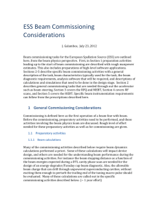 Beam measurements - the ESS Document Database