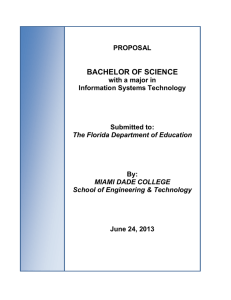 Bachelor of Science in Information Systems Technology Program